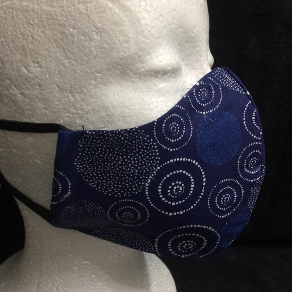 Blue circles Face Mask - Picture 2 of 5